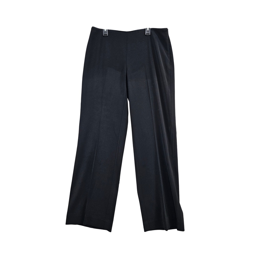 White House Black Market Legacy Straight Leg Pants Wmns 10R Black Side Zip Work